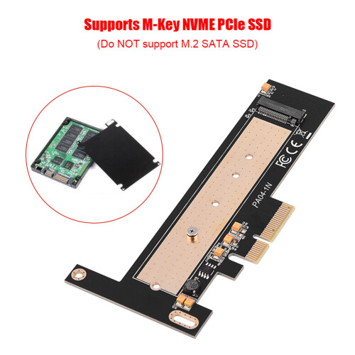 Προσαρμογέας επέκτασης SSD υψηλής ταχύτητας NVMe με ψύκτρα αλουμινίου για υποδοχές 1