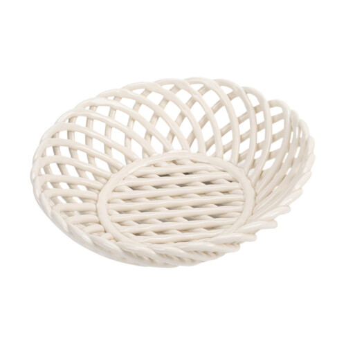 Keramisk fruktskål med vävd design 15,5 cm 2