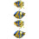 2Pcs Cheerleading Pom Poms with Easy-Handle Plastic Design 1