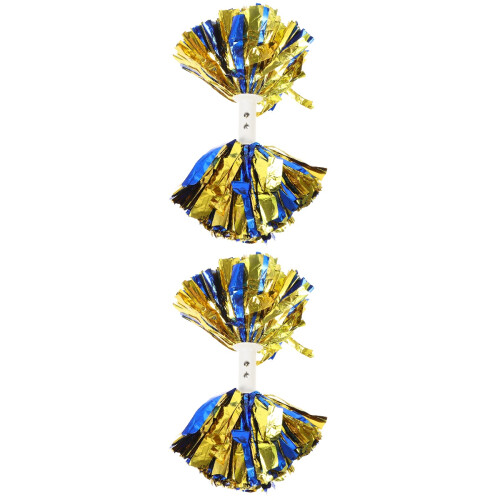 2Pcs Cheerleading Pom Poms with Easy-Handle Plastic Design