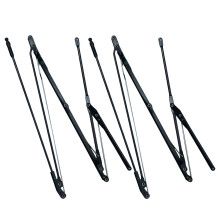 8Sets Black Iron Folding Umbrella Repair Ribs Easy to Use Parts