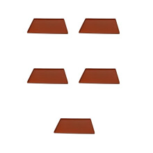 5Pcs Flexible Silicone Cake Roll Mat Brown Durable Home Baking Tool