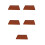 5Pcs Flexible Silicone Cake Roll Mat Brown Durable Home Baking Tool 1