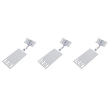 3Pcs Silver Glitter Badge Reel Retractable Nurse Acrylic Holder