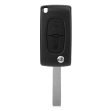 Carcasă cheie cu telecomandă pentru cheie auto, pentru aprindere auto, intrare fără cheie, înlocuire cheie, carcasă cu 2 butoane, lamă