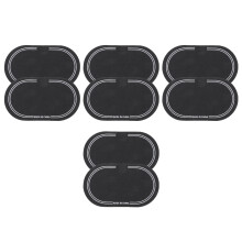 8Stk Drum Head Pad Schwarz Pet Strapazierfähig Trommelzubehör
