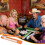Tortoise Shell Acrylic Mahjong Rack Set Magnetic Detachable Pushers 7