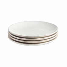 Cooks Professional Set of 4 Nordic Stoneware Side Plates | White