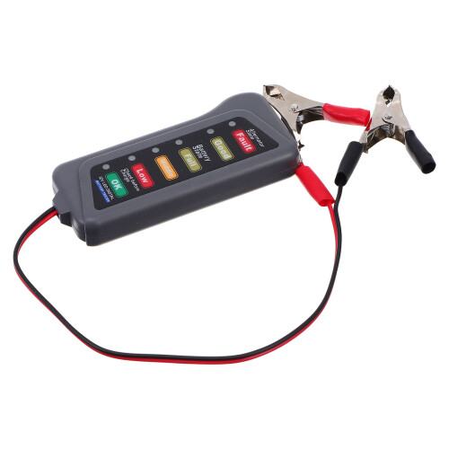 2Stk Auto- Und Batterietester 12V Digitaler Grau