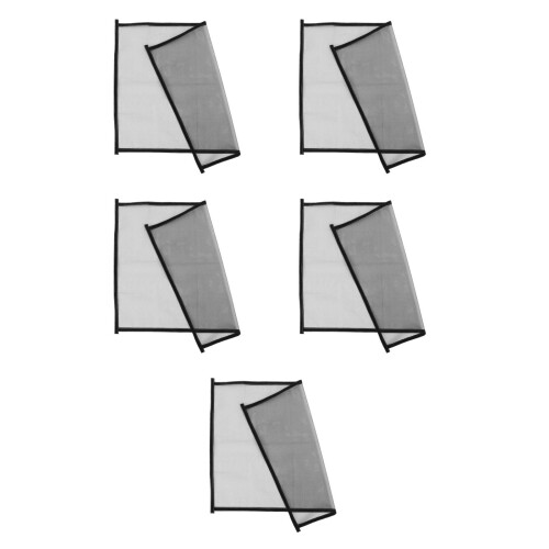 5Pcs DIY Black Window Screen Replacement Self Adhesive Pet Mesh