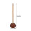 4Pièces Ventouse Caoutchouc Robuste Manche Bois Rouge Pour 3