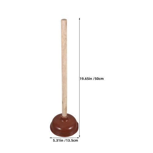 4Pièces Ventouse Caoutchouc Robuste Manche Bois Rouge Pour 2