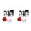 2Sets Hängender Kinder Basketballkorb Bunt Robust Indoor 1