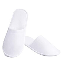 Pantuflas unisex para interiores, ideales para el hogar y los viajes. Pantuflas desechables de amplia aplicación con puntera cerrada de terciopelo