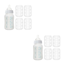 8St Siliconen Babyfles Sleeve Schokdempend