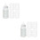 8Pcs Premium Silicone Baby Feeding Bottle Covers White Protector 1