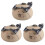 3Pcs Assorted Color Ceramic Tea Containers Sealed Food Storage 3