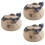 3Pcs Assorted Color Ceramic Tea Containers Sealed Food Storage 7