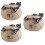 3Pcs Assorted Color Ceramic Tea Containers Sealed Food Storage 8