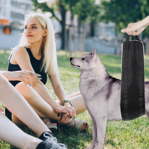 Portable Grey Dog Sling Harness with Durable Oxford Fabric 2