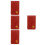 4Pcs Durable Dark Red Golf Scorekeeping Cover for Golfers 3