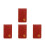 4Pcs Durable Dark Red Golf Scorekeeping Cover for Golfers 4