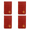 4Pcs Durable Dark Red Golf Scorekeeping Cover for Golfers 5