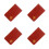 4Pcs Durable Dark Red Golf Scorekeeping Cover for Golfers 7