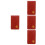 4Pcs Durable Dark Red Golf Scorekeeping Cover for Golfers 8