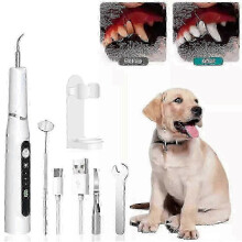 Ultrasonic Dental Cleaner for Dogs and Cats - Tartar Remover, Plaque Prevention, Oral Care Tool for Pets, White