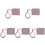 5Pièces Bracelet - Violet Petite Pochette Et Perles Bois 2