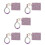 5Pièces Bracelet - Violet Petite Pochette Et Perles Bois 7