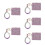 5Pièces Bracelet - Violet Petite Pochette Et Perles Bois 9