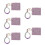 5Pièces Bracelet - Violet Petite Pochette Et Perles Bois 10