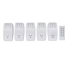 Controle remoto RF de longo alcance, plug and play, sem necessidade de fios, design compacto, fácil de usar, funciona através de paredes, seguro e