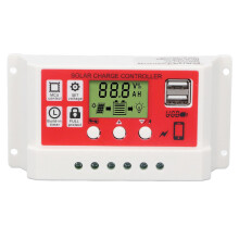 PWM-zonnecontroller voor batterijbeheer, eenvoudig te bedienen regelaar met lcd-display en kortsluitbeveiliging voor slimme woningen.