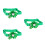 3Pièces Collier Animal Vert Réglable Avec Cloche Décoration 4