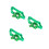 3Pièces Collier Animal Vert Réglable Avec Cloche Décoration 8