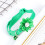 3Pièces Collier Animal Vert Réglable Avec Cloche Décoration 10