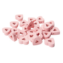 Multicolor Heart Shaped Beads For DIY Jewelry Making Valentine's Craft Kit Includes Rope Durable Resistant Breakage Not Easy Fade Elastic Tactile