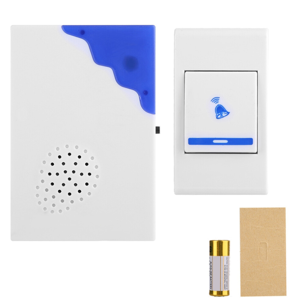 Alarm Bell With Remote Control Distance, Mini Doorbell For Home Office School Security Power Saving Smart Doorbell Small And Easy To Install Access 9370362754592