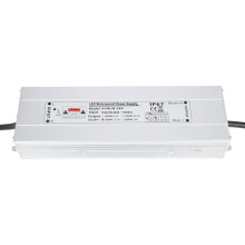 Stabil utspänning LED-strömförsörjning med kortslutningsskydd, IP67 Vattentät dammtät aluminiumlegeringstransformator för 24V LED-remsor