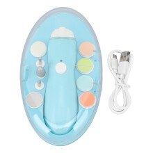 Versatile Settings Electric Nail File Drill for Baby Rechargeable Safety Cutter Trimmer Clipper with Dirt Collection Design Stepless Speed Regulation