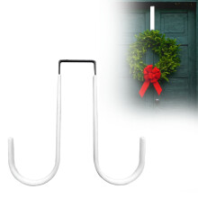 Cârlige metalice cu două fețe pentru ușă, din PVC, pachet de 1
