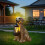 Hundstaty utomhus solcellsdriven LED-harts gräsmatta ornament 1
