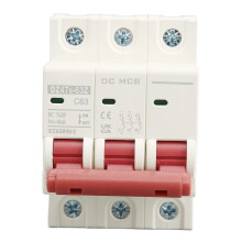 Disjoncteur miniature à pouvoir de coupure élevé, sectionneur solaire, système d'alimentation CC 3P 750 V, déclenchement thermomagnétique,
