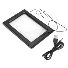 LED-leesloep met instelbare helderheid, volledige paginaweergave, opvouwbare poten en nekriem, geschikt voor thuisgebruik en onderwijs.