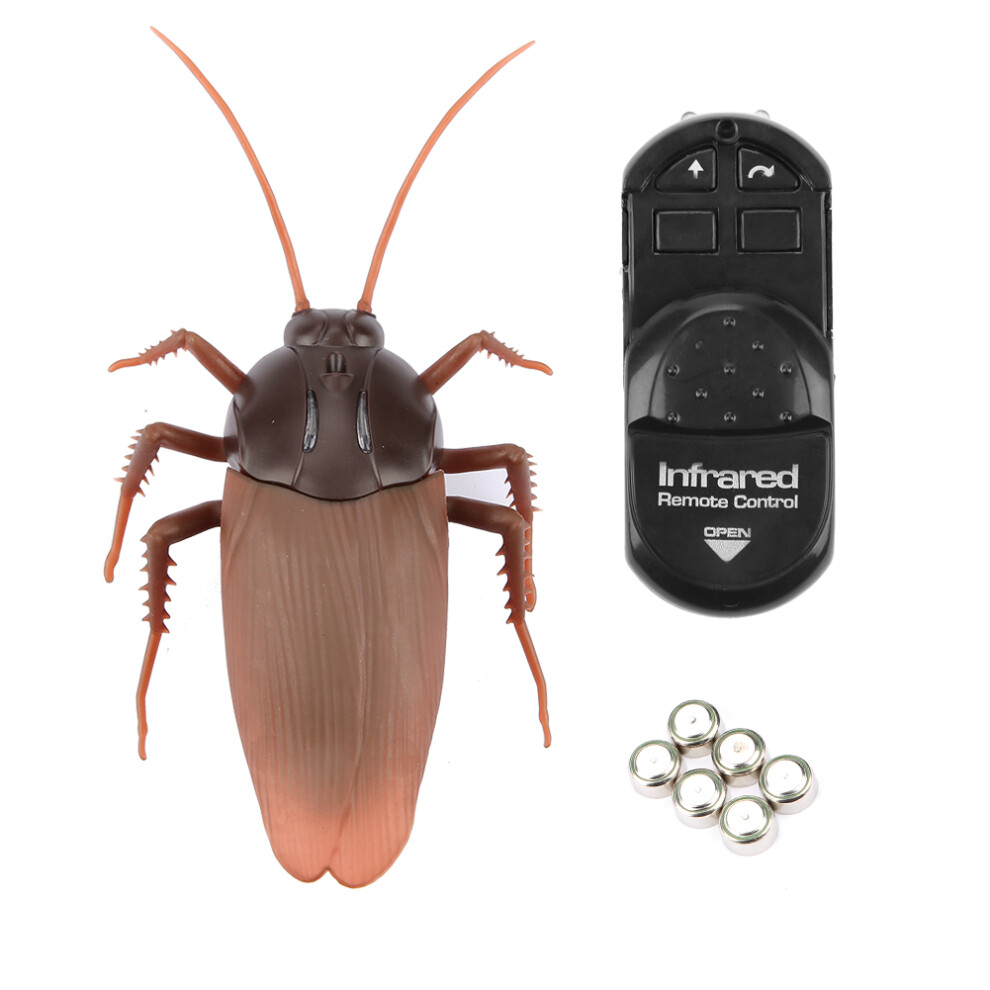 Dark Interactive Electronic Robotic Cockroach Fast Moving Glow In Realistic Crawl Motion Remote Control Prank Toys For Boys Girls Halloween