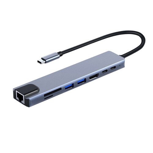 Διανομέας USB C, προσαρμογέας φορητού υπολογιστή πολλαπλών θυρών, σταθμός σύνδεσης