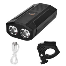 Wasserdichte, wiederaufladbare LED-Fahrradlampe mit USB-Anschluss, einfacher Installation und vielseitiger Montagemöglichkeit für Fahrten in jedem